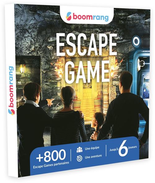 Coffret cadeau Boomrang Escape Game Jusqu'à 6 personnes