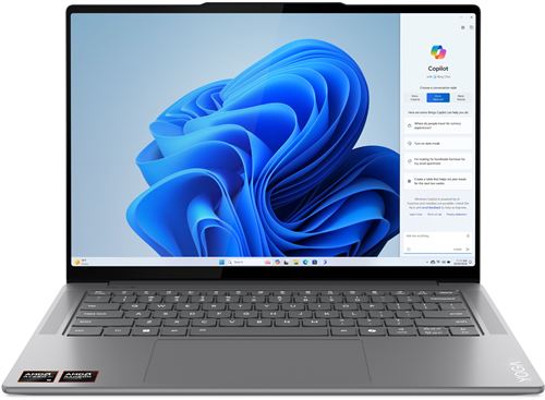 PC portable Lenovo Yoga Pro 7 14ASP9 14,5 Copilot+ AMD Ryzen™ AI 9 32 Go RAM 1 To SSD Gris