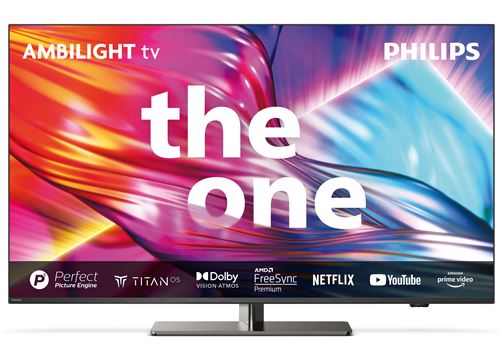 TV LED Philips The One 50PUS8949 126 cm Ambilight 4K UHD Smart TV 2024 Gris anthracite