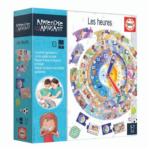 Jeu chiffres et calcul Educa Les Heures
