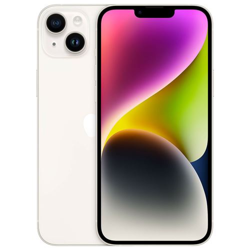 Apple iPhone 14 Plus 6.7"" Double SIM 128 Go Blanc Lumière Stellaire Reconditionné Grade A Lagoona État correct - N/A reconditionné disponible sur Fnac