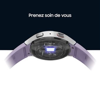 Montre connectée Samsung Galaxy Watch5 Boîtier Aluminium 40 mm Noir et Gris avec Bracelet Silicone Noir VERSION IMPORT