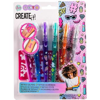 Set de 6 stylos Create it Tatouages parfumés