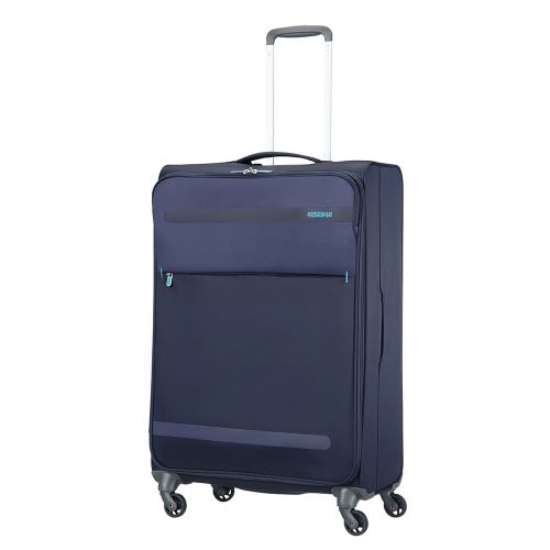 Valise à 4 roues American Tourister Herolite Spinner Taille L 74 cm Bleu marine
