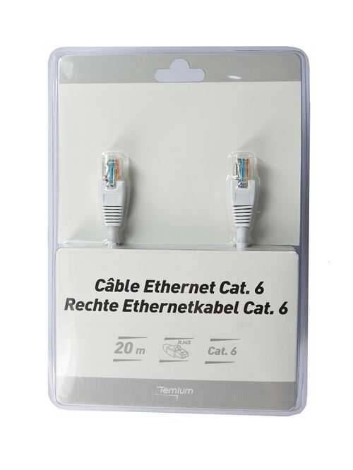 Câble Temium Ethernet RJ45 20 m