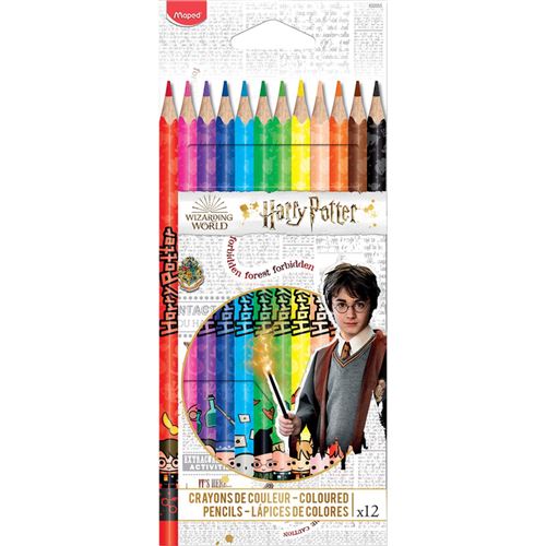 12 Crayons De Couleur Maped Harry Potter