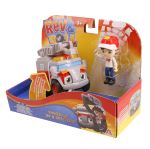 Véhicule Rev & Roll Power-Up Spritzer et une figurine Bo 8 cm