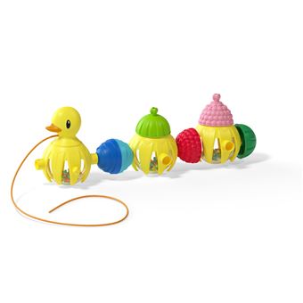 Jeu d'éveil Lalaboom Canard à tirer et Perles 10 pièces