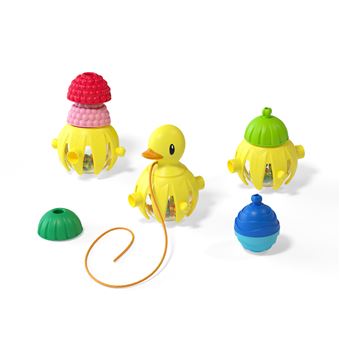Jeu d'éveil Lalaboom Canard à tirer et Perles 10 pièces