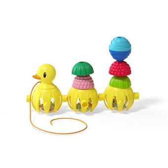 Jeu d'éveil Lalaboom Canard à tirer et Perles 10 pièces