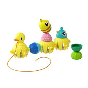 Jeu d'éveil Lalaboom Canard à tirer et Perles 10 pièces
