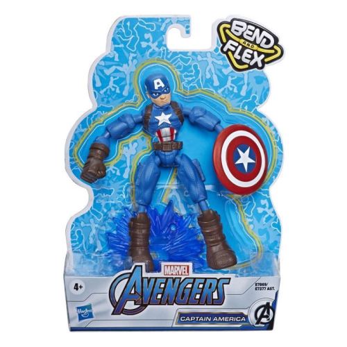 Avengers - Figurine Marvel Captain America Bend and Flex - 15 cm - Image 3