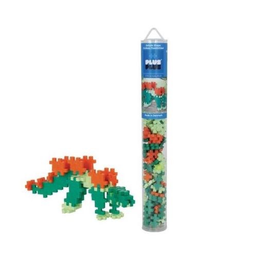 Plus Jeux De Construction 100 Pièces Tube Mini Stegosaure