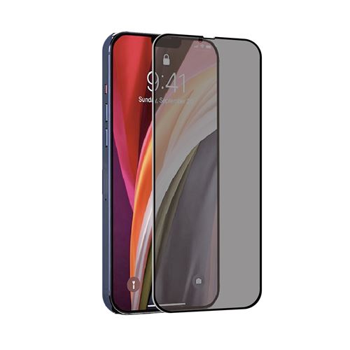 Protection d'écran en verre trempé confidentiel TigerGlass pour iPhone 14 Plus et iPhone 13 Pro Max Transparent Noir