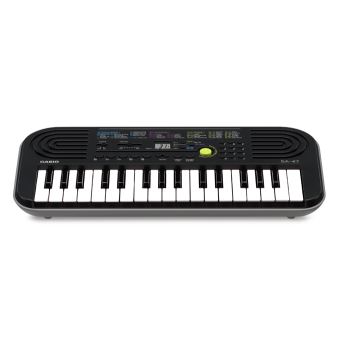 Mini clavier Casio SA-47 32 touches 100 sons 50 rythmes Noir et Gris