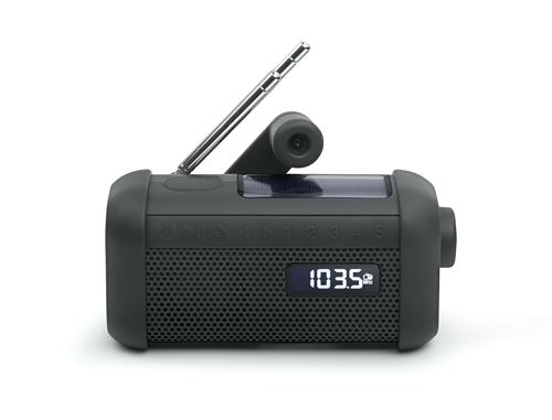 Radio Portable Solaire Muse Mh-08Mb Noir