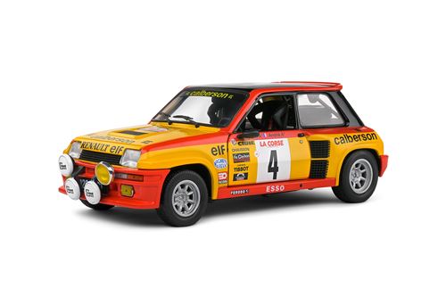 Voiture Solido 1:18 Renault 5 Turbo Yellow #4 Ragnotti Andrie Tour De Corse 1980 - Solido