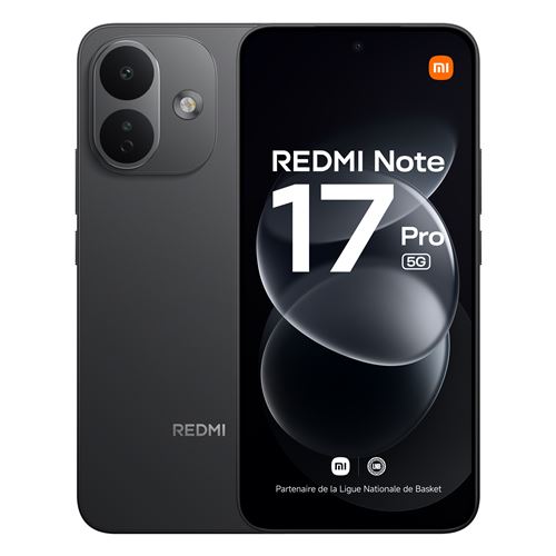 Smartphone Xiaomi Redmi Note 17 Pro 6,83" 5G Double nano SIM 256 Go Noir