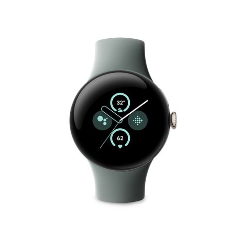 Montre connectée Google Pixel Watch 2 Boîtier en aluminium Poli Bracelet sport 4G LTE - vue 8