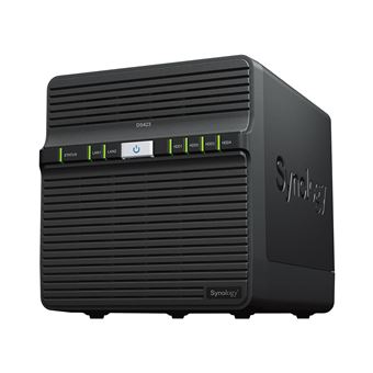 Synology Disk Station DS423 - Serveur NAS - 4 Baies - SATA 6Gb/s - RAID RAID 0, 1, 5, 6, 10, JBOD - RAM 2 Go - Gigabit Ethernet - iSCSI support