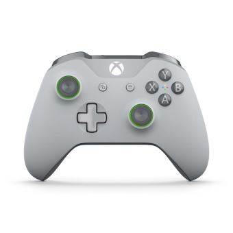 Manette Xbox One Microsoft Sans Fil Grise Et Verte Accessoire Console De Jeux Achat Prix Fnac