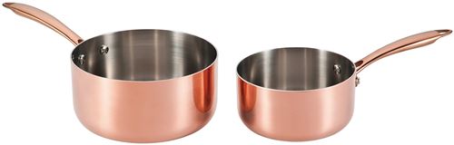 Set de 2 casseroles Arthur Martin AMCU125 16-20 cm Cuivre
