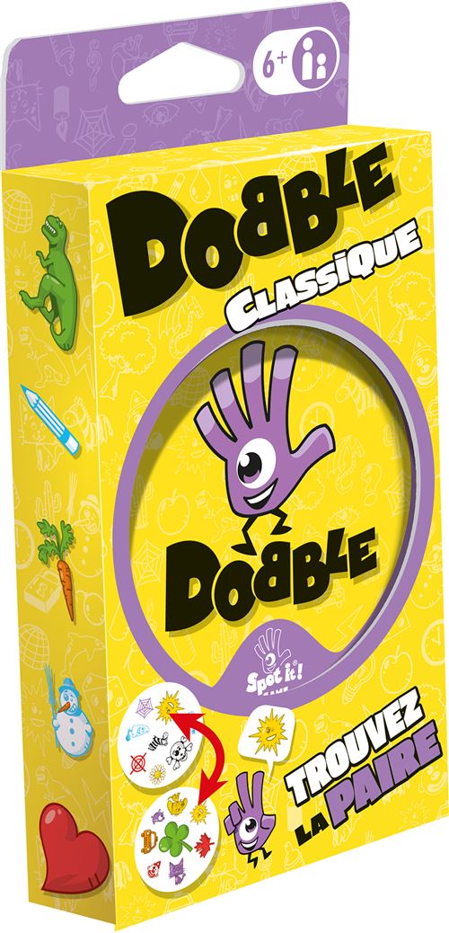 Jeu de Cartes Dobble Classique Asmodee DOBB04FR – Observation et Rapidité - vue 4