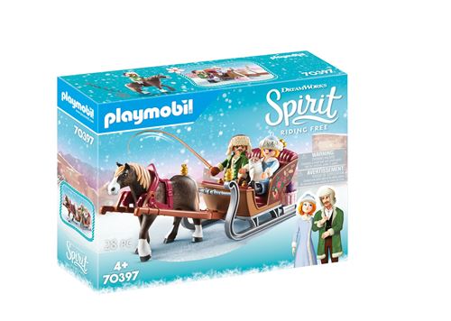 Playmobil Spirit Riding Free 70397 Calèche d'hiver
