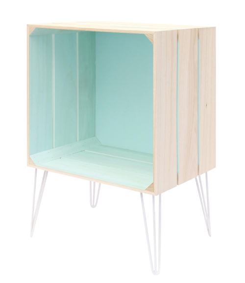 Meuble coloris vert - Dim : 30 x 60 x 40 cm - PEGANE -