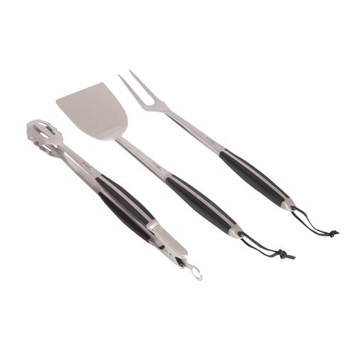 Set 3 Ustensiles Inox Le Marquier Signature Agr110 Argent Et Noir
