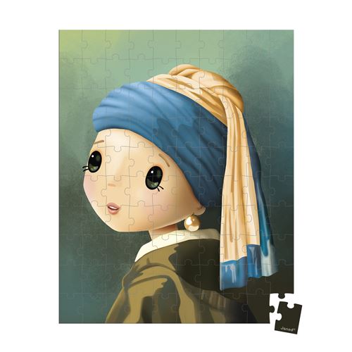 Puzzle 100 pièces : Inspiré de Vermeer Juratoys Janod