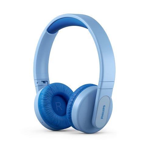 Casque Supra-Aural Sans Fil Bluetooth pour Enfants Philips Bleu Tak4206Bl