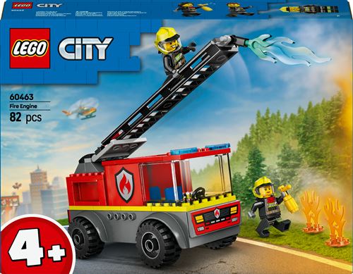 Lego City Camion De Pompier Avec Echelle 60463 Lego La Boite - vue 5