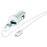 Chargeur allume-cigare USB Temium + Câble Micro USB 1 m Blanc_0