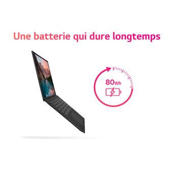 PC Portable LG gram 17Z90Q-G.AD78F 17" Intel Core i7 32 Go RAM 1 To SSD Noir