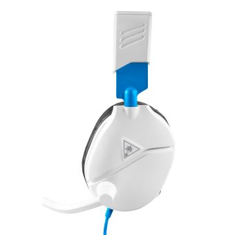 Micro-casque Gaming filaire Turtle Beach Recon 70 Blanc et Bleu pour PS4 Pro et PS4