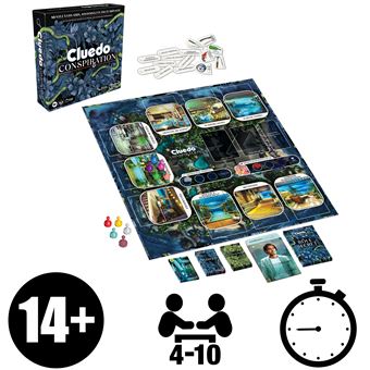 Jeu d'enquête Hasbro Gaming Cluedo Conspiration