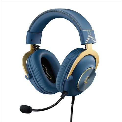 Micro-Casque Filaire Logitech G Pro X Edition League Of Legends Bleu Or