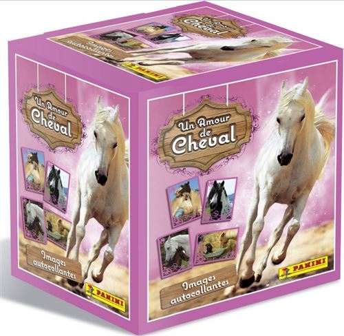 Boîte de 50 pochettes Panini Chevaux