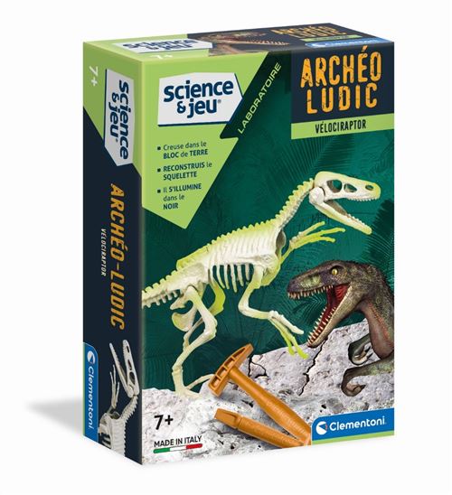Jeu de sciences et d'expérience Clementoni Archéo Ludic Vélociraptor - Clementoni