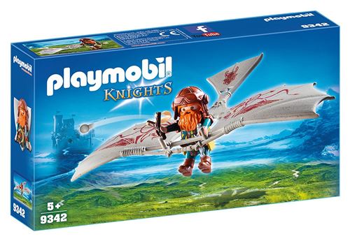 Playmobil Knights 9342 Nain avec Deltaplane