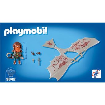 Playmobil Knights Les combattants nains 9342 Nain avec deltaplane