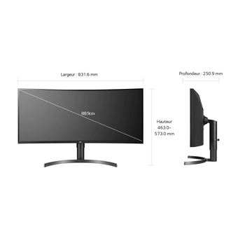 Ecran PC LG 35WN75CP-B 35" incurvé UWQHD Noir