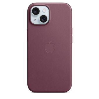 Coque en tissage fin avec MagSafe pour iPhone 15 Mûre