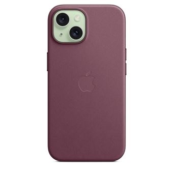 Coque en tissage fin avec MagSafe pour iPhone 15 Mûre