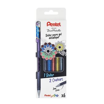 Stylo Roller PENTEL Noir Et Doré - Avec écrin - Occasion En Excellent état