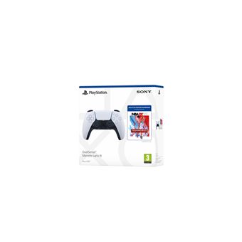 Manette sans fil DualSense Blanc + Pack NBA 2K22