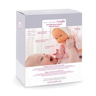 Doudou Corolle Babipouce Raye 28 cm Rose