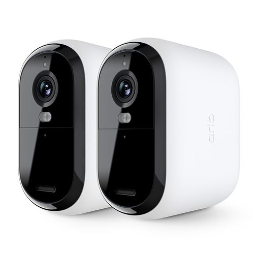 Arlo Essential XL - 2ème génération - caméra de surveillance réseau - extérieur, intérieur - résistant aux intempéries - couleur (Jour et nuit) - 2 MP - 1920 x 1080 - 720p, 1080p - audio - sans fil - Wi-Fi (pack de 2)