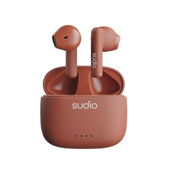 Ecouteurs intra-auriculaires sans fil Sudio A1 Terracotta